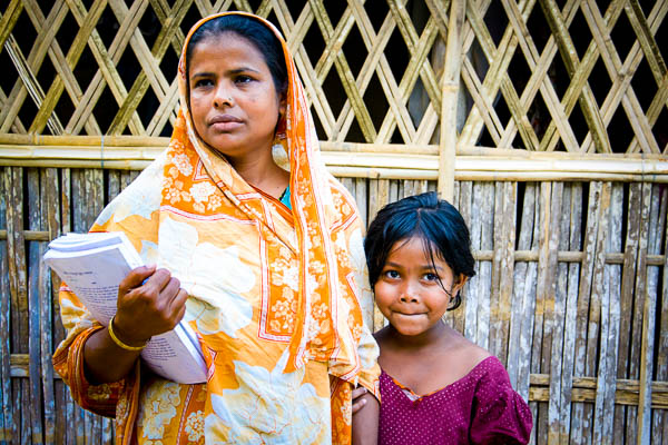 Bangladeshi woman and child