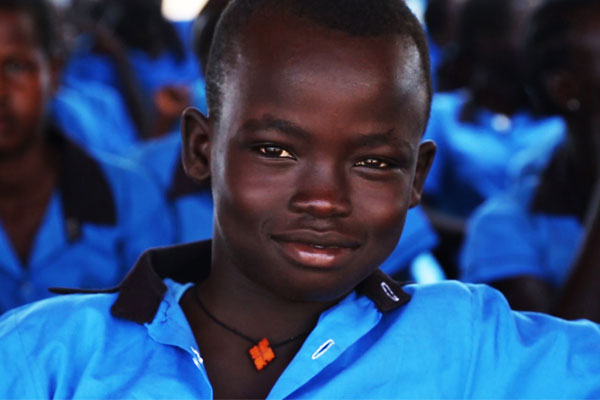 South Sudanese school boy