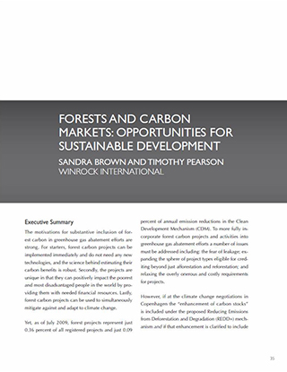 Forest and Carbon Markets