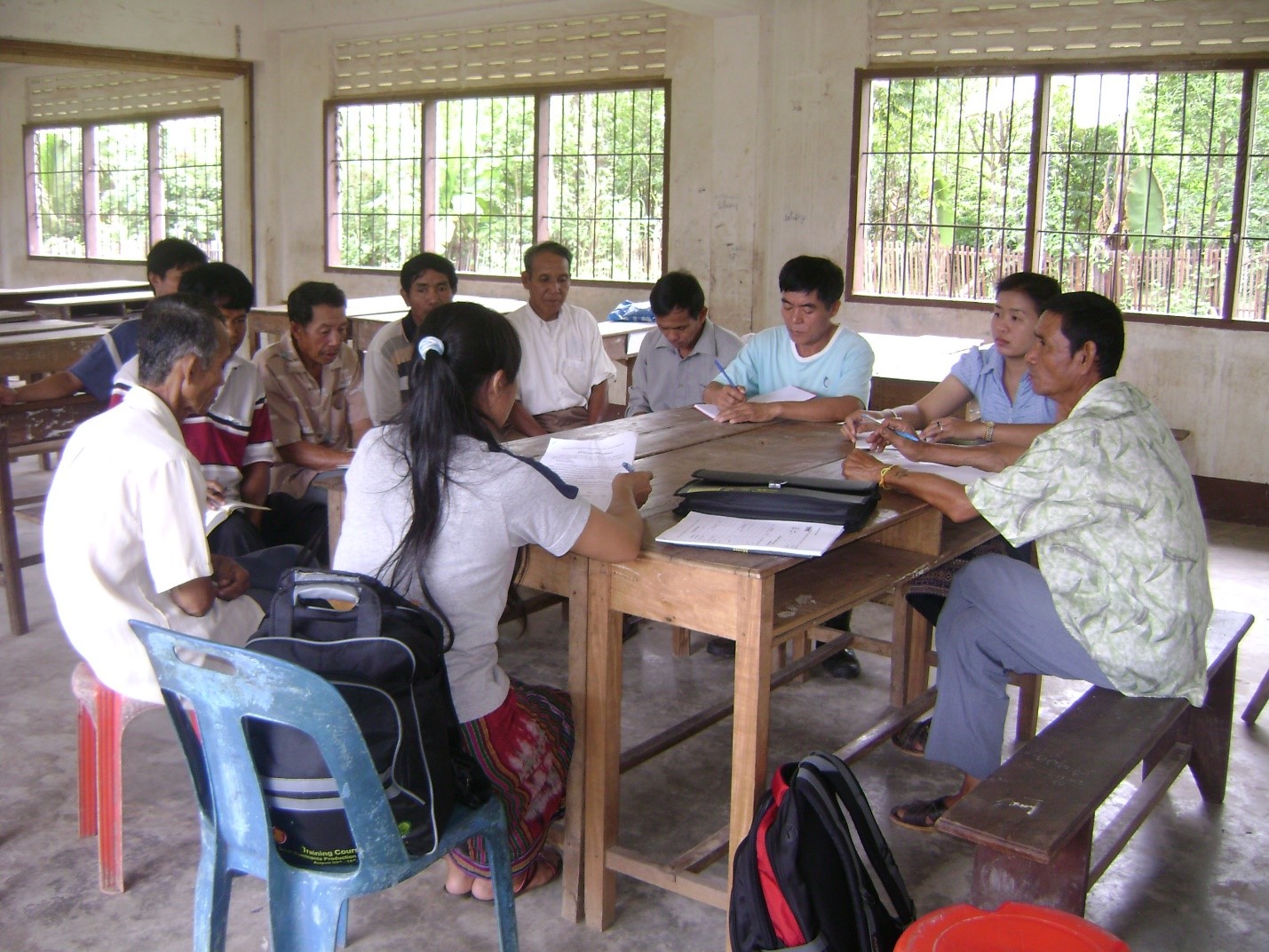 Cambodia-Laos (The JDR Laos research team surveying villagers in Laos).jpg