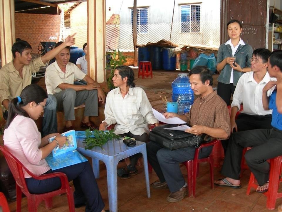VIetnam-Thailand_Dr. Ha interviewing Loc Lam villagers about non-timber forest products as important sources of income for poor people.jpg