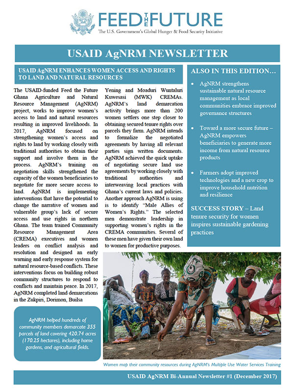 Winrock International » USAID AgNRM December 2017 Newsletter